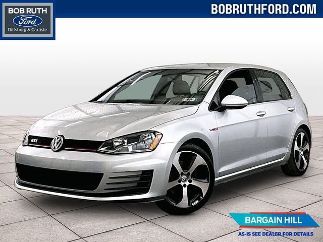Silver 2015 Volkswagen Golf GTI Hatchback Front-Wheel Drive 6-Speed Manual