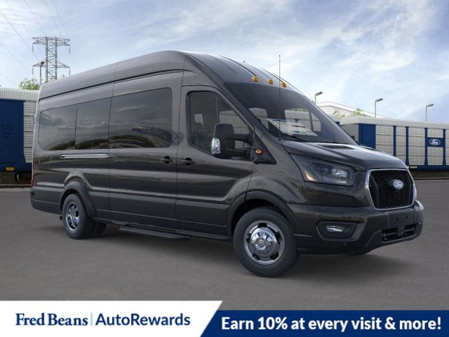 Agate Black Metallic 2026 Ford Transit Passenger 350 HD XLT High Roof Extended LB DRW AWD Van All-Wheel Drive