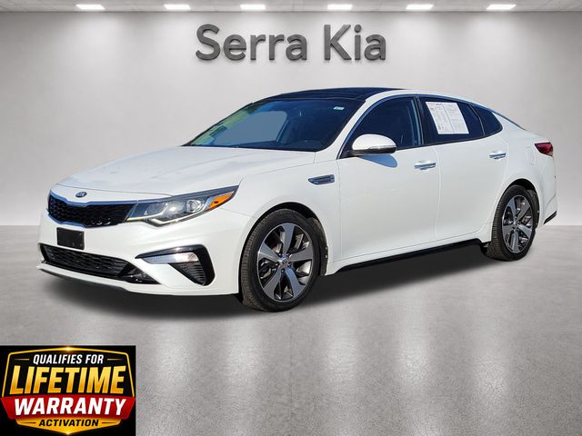 Snow White Pearl 2019 Kia Optima Sedan Front-Wheel Drive 6-Speed Automatic