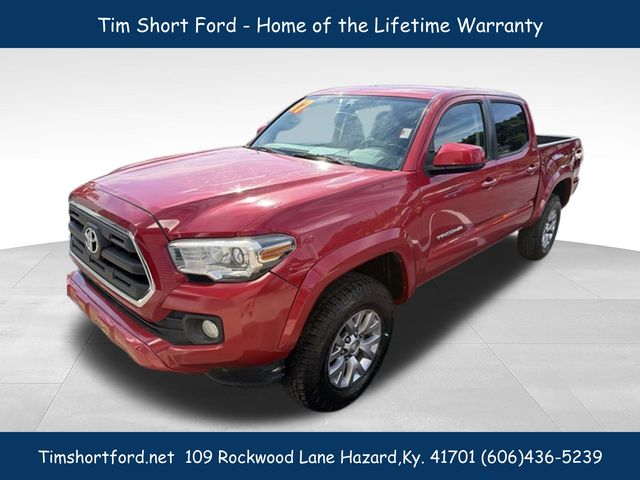 Barcelona Red Metallic 2017 Toyota Tacoma SR5 V6 Double Cab 4WD Pickup Truck Four-Wheel Drive 6-Speed Automatic