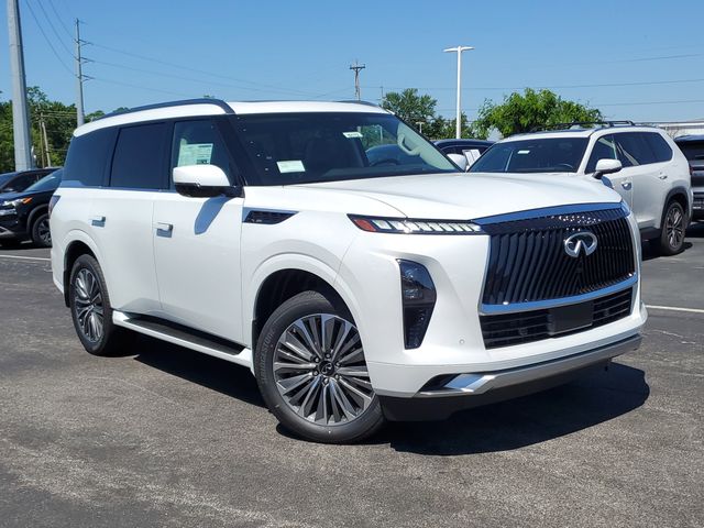 Radiant White 2026 INFINITI QX80 Luxe 4WD SUV / Crossover All-Wheel Drive 9-Speed Automatic