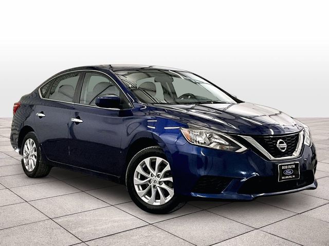 2019 Nissan Sentra SV Blue at Subaru and VW of Moon Township