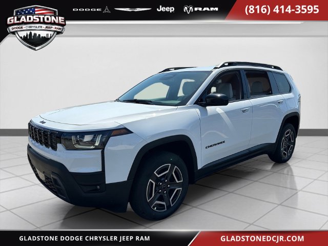 Bright White Clearcoat 2026 Jeep Cherokee SUV / Crossover Four-Wheel Drive Continuously Variable Transmission