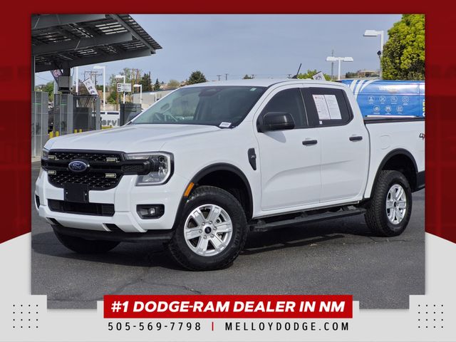 Oxford White 2024 Ford Ranger XL SuperCrew 4WD Pickup Truck Four-Wheel Drive Automatic