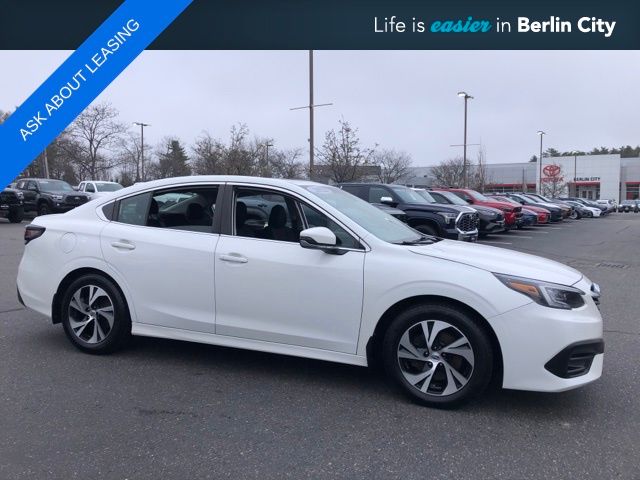 Crystal White Pearl 2022 Subaru Legacy Premium AWD Sedan All-Wheel Drive Continuously Variable Transmission
