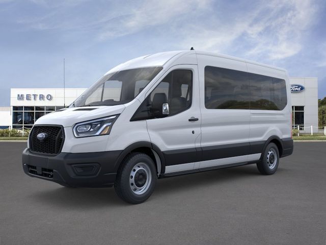 Oxford White 2025 Ford Transit Passenger 350 XL Medium Roof LB RWD Van Rear-Wheel Drive Automatic