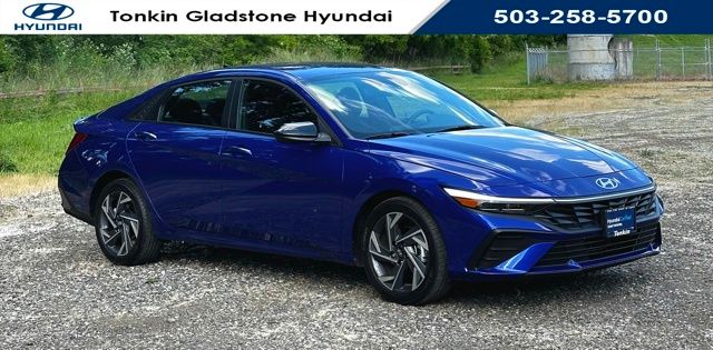 Intense Blue 2025 Hyundai Elantra Sedan Front-Wheel Drive Continuously Variable Transmission