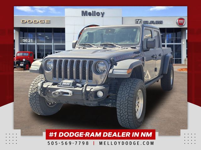 Gray (Granite Crystal Metallic Clearcoat) 2021 Jeep Gladiator Rubicon Crew Cab 4WD Pickup Truck Four-Wheel Drive 8-Speed Automatic