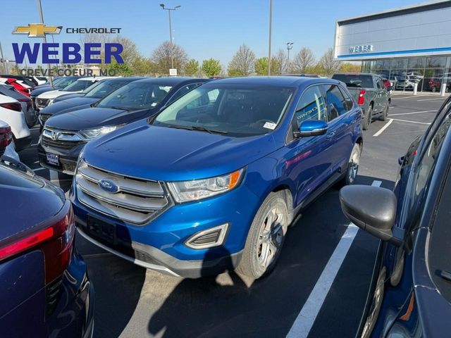Lightning Blue Metallic 2018 Ford Edge Titanium AWD SUV / Crossover All-Wheel Drive 6-Speed Automatic