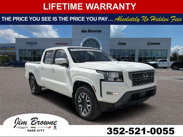 Glacier White 2022 Nissan Frontier SV Crew Cab LB 4WD Pickup Truck Four-Wheel Drive 9-Speed Automatic