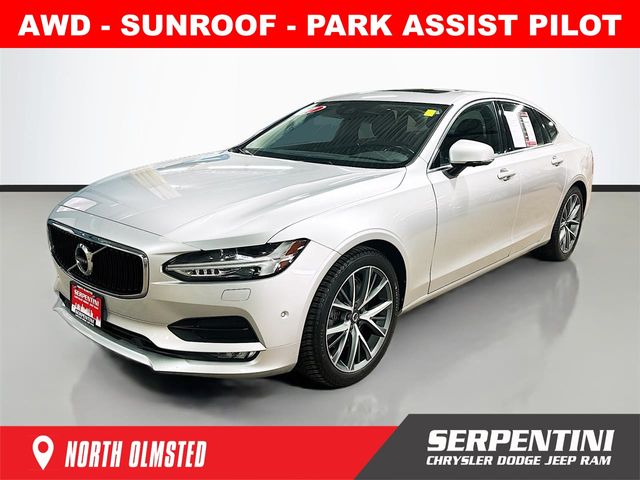 Bright Silver Metallic 2017 Volvo S90 T6 Momentum AWD Sedan All-Wheel Drive Automatic