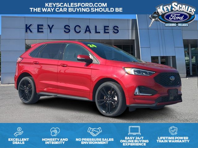 Red Metallic 2024 Ford Edge SUV / Crossover All-Wheel Drive 7-Speed Automatic