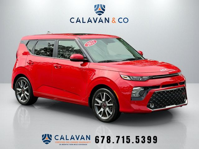 Inferno Red 2022 Kia Soul SUV / Crossover Front-Wheel Drive Continuously Variable Transmission