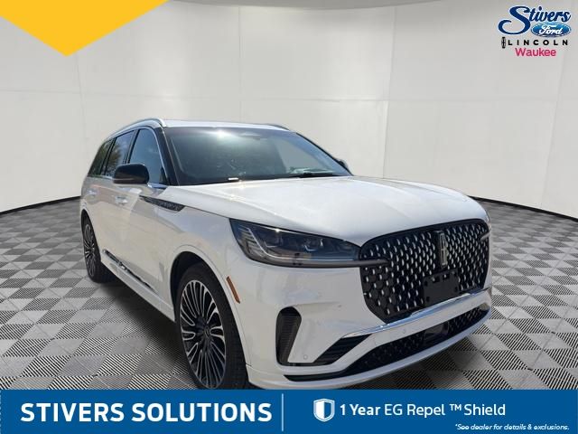 2025 White Metallic Lincoln Aviator Black Label AWD SUV