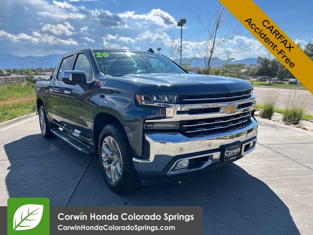 Shadow Gray Metallic 2020 Chevrolet Silverado 1500 Pickup Truck Four-Wheel Drive 8-Speed Automatic