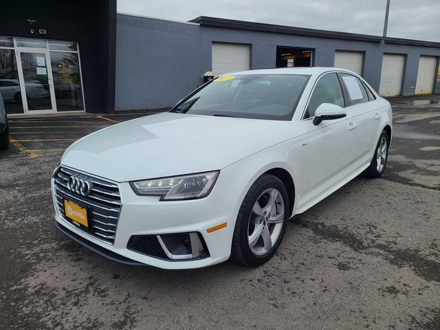 Ibis White 2019 Audi A4 quattro Premium Plus 45 TFSI Sedan All-Wheel Drive 7-Speed Automatic