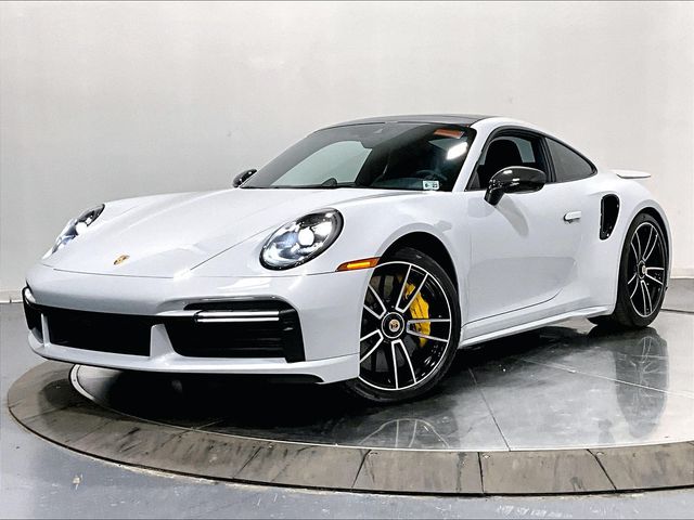 Gray (Ice Grey Metallic) 2024 Porsche 911 Turbo S Coupe AWD Coupe All-Wheel Drive 8-Speed Automatic