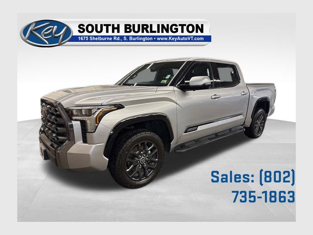 Celestial Silver Metallic 2023 Toyota Tundra Platinum CrewMax Cab 4WD Pickup Truck Four-Wheel Drive Automatic