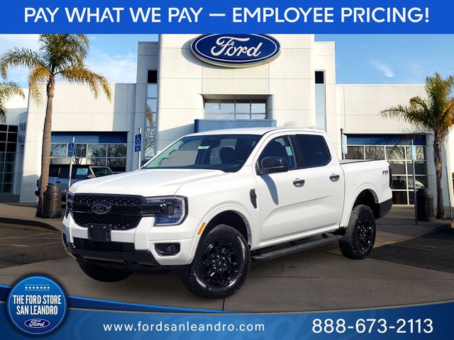 Oxford White 2026 Ford Ranger XLT SuperCrew 4WD Pickup Truck Four-Wheel Drive Automatic
