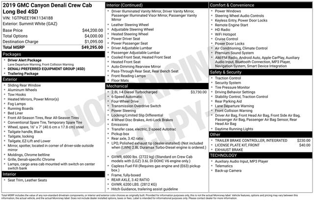 2019 GMC Canyon Denali