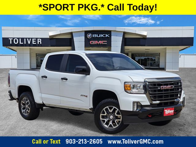 Summit White 2022 GMC Canyon Pickup Truck Four-Wheel Drive 8-Speed Automatic