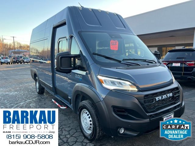 White 2024 RAM ProMaster EV Delivery 159 Super High Roof Step Van FWD Van Front-Wheel Drive 1-Speed Automatic