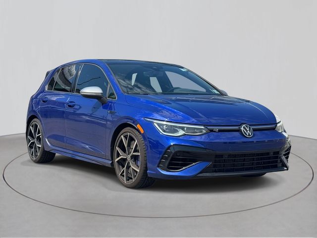 Blue 2022 Volkswagen Golf R 2.0T 4Motion AWD Hatchback All-Wheel Drive 7-Speed Dual Clutch