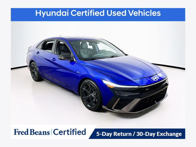 Intense Blue 2025 Hyundai Elantra Sedan Front-Wheel Drive 7-Speed Dual Clutch