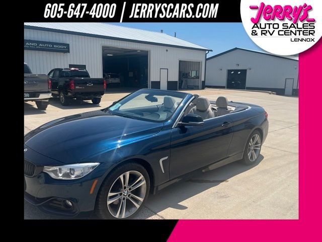 Midnight Blue Metallic 2015 BMW 4 Series Convertible All-Wheel Drive 8-Speed Automatic