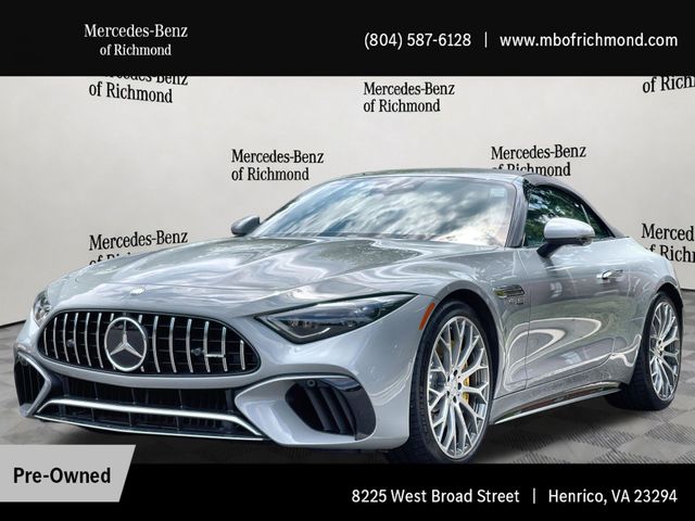 MANUFAKTUR Alpine Gray 2023 Mercedes-Benz SL-Class AMG SL 63 4MATIC Convertible All-Wheel Drive 9-Speed Automatic
