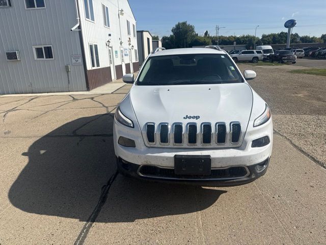 2016 Bright White Clearcoat Jeep Cherokee Limited 4X4 SUV