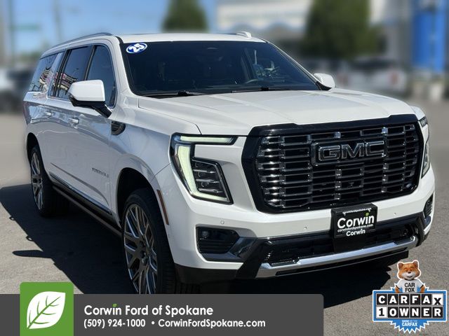 White Frost Tricoat 2025 GMC Yukon XL SUV / Crossover Four-Wheel Drive