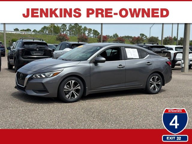 Gray (Gun Metallic) 2021 Nissan Sentra Sedan Front-Wheel Drive Continuously Variable Transmission