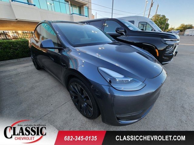 Gray 2021 Tesla Model Y Performance AWD SUV / Crossover All-Wheel Drive 1-Speed Automatic