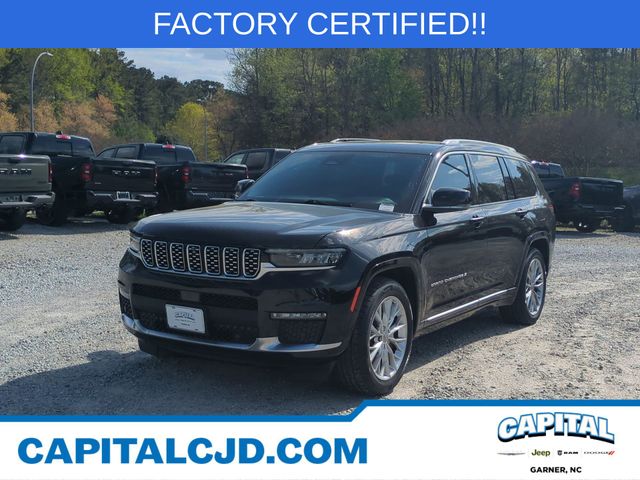 Diamond Black Crystal Pearlcoat 2023 Jeep Grand Cherokee L Summit 4WD SUV / Crossover Four-Wheel Drive 8-Speed Automatic