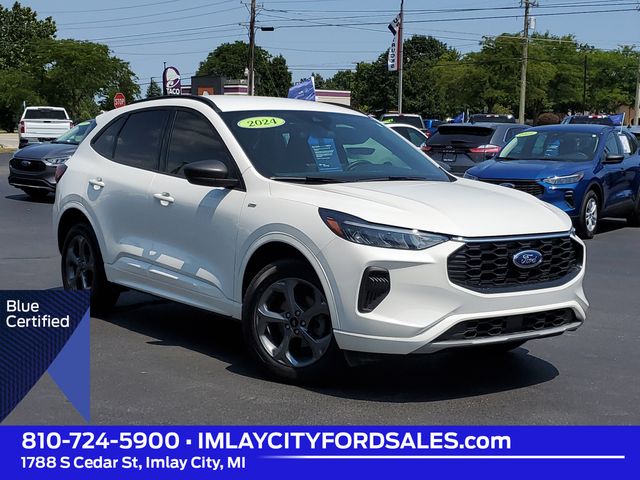 Star White Metallic Tri-Coat 2024 Ford Escape SUV / Crossover All-Wheel Drive 8-Speed Automatic