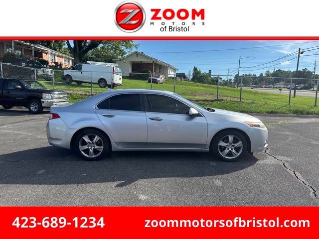 Silver 2013 Acura TSX Sedan Front-Wheel Drive 5-Speed Automatic