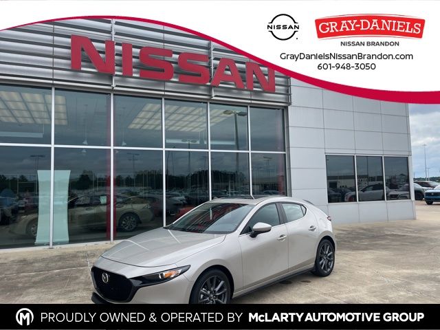 Gray (Platinum Quartz Metallic) 2024 Mazda MAZDA3 2.5 S Preferred Hatchback FWD Hatchback Front-Wheel Drive 6-Speed Automatic
