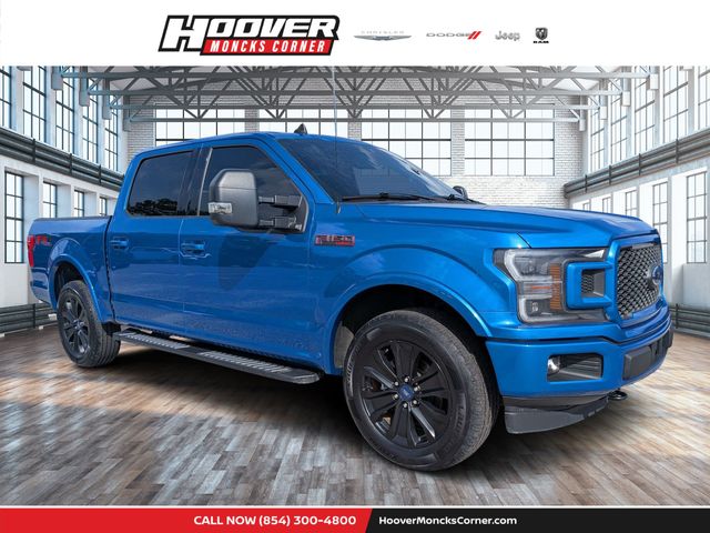 Blue Metallic 2019 Ford F-150 Pickup Truck Four-Wheel Drive Automatic