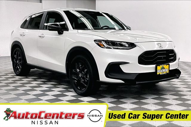 Platinum White Pearl 2023 Honda HR-V Sport FWD SUV / Crossover Front-Wheel Drive Continuously Variable Transmission