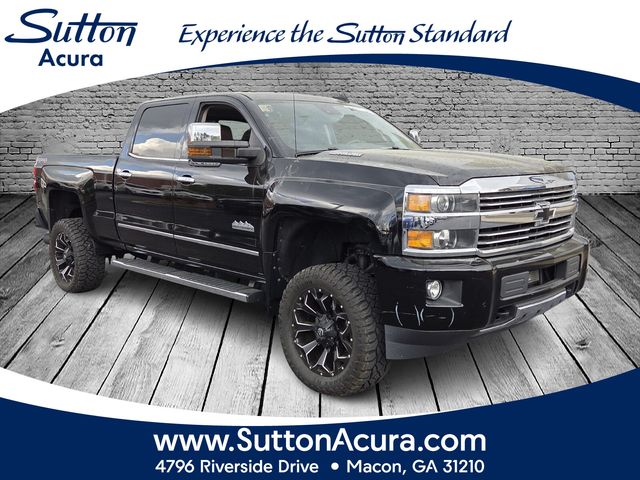 Black 2016 Chevrolet Silverado 2500HD High Country Crew Cab 4WD Pickup Truck Four-Wheel Drive 6-Speed Automatic