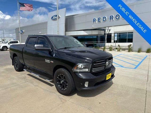 Black Clearcoat 2014 RAM 1500 Pickup Truck Four-Wheel Drive 8-Speed Automatic