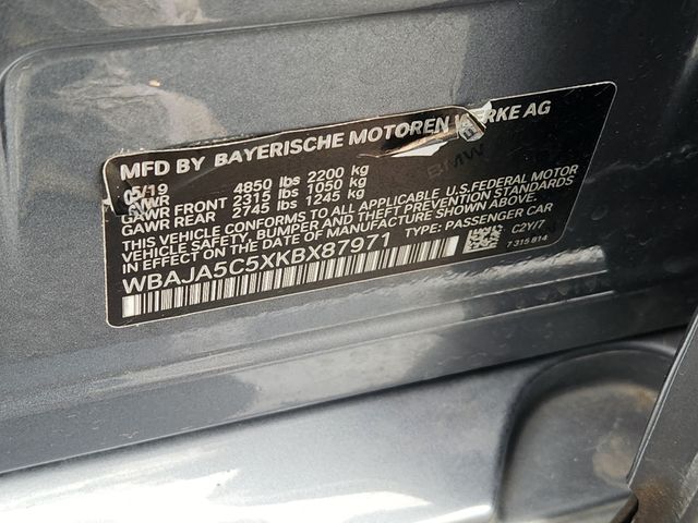 Used 2019 BMW 5 Series Sedan