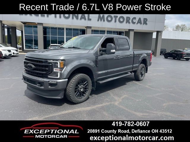 Gray (Magnetic Metallic) 2020 Ford F-250 Super Duty Lariat Crew Cab 4WD Pickup Truck Four-Wheel Drive Automatic
