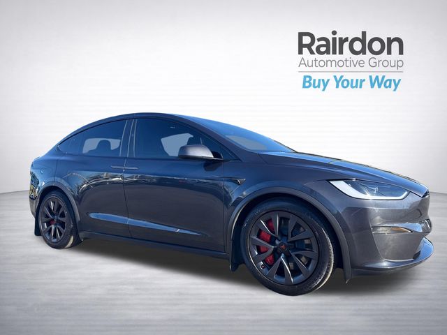 Solid Black 2024 Tesla Model X AWD SUV / Crossover All-Wheel Drive 1-Speed Automatic