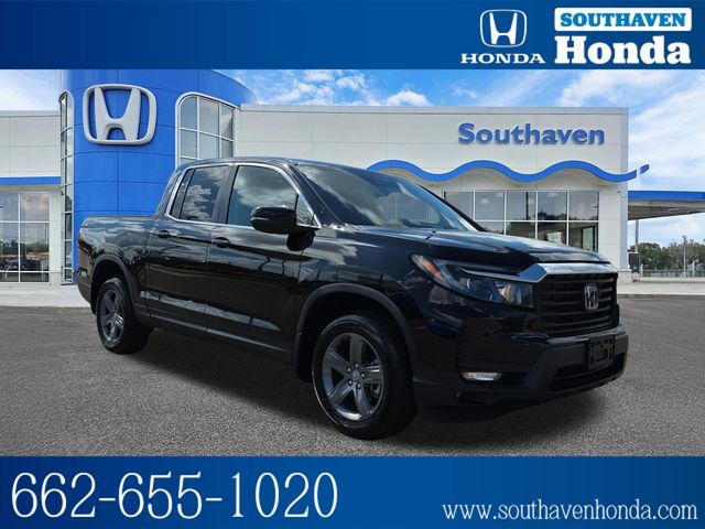 Crystal Black Pearl 2023 Honda Ridgeline RTL AWD Pickup Truck All-Wheel Drive 9-Speed Automatic