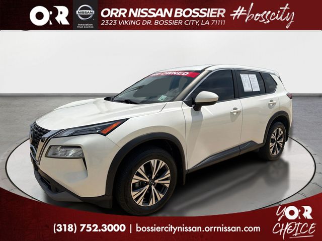 Pearl White 2023 Nissan Rogue SV FWD SUV / Crossover Front-Wheel Drive Continuously Variable Transmission