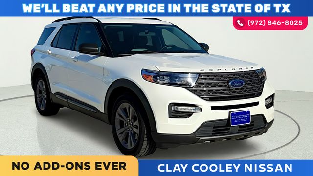 White Metallic 2021 Ford Explorer SUV / Crossover Rear-Wheel Drive Automatic