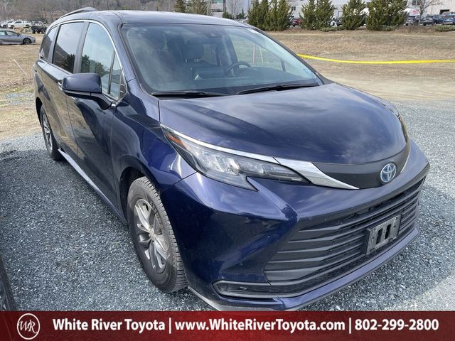 Dark Blue 2024 Toyota Sienna LE 8-Passenger AWD Minivan All-Wheel Drive Continuously Variable Transmission