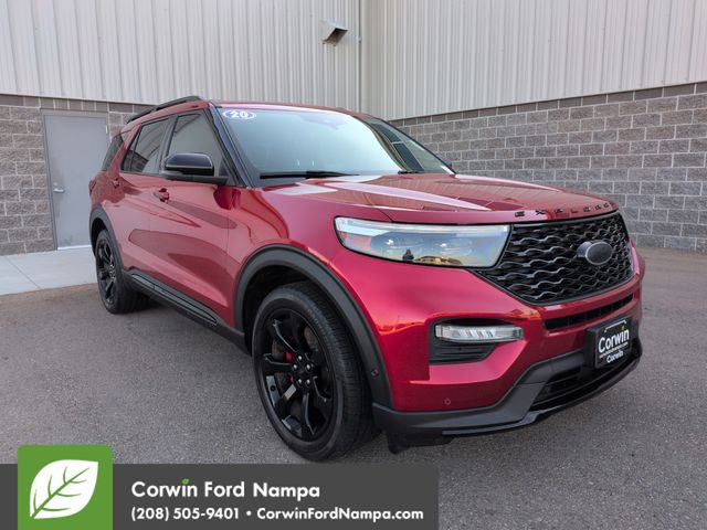 Rapid Red Metallic Tinted Clearcoat 2020 Ford Explorer SUV / Crossover All-Wheel Drive Automatic